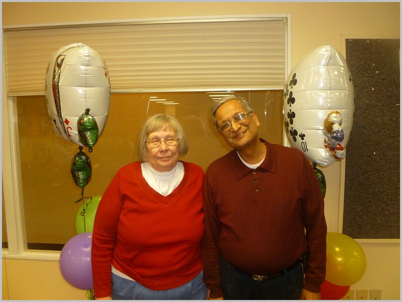 First and Second Masters of the Year Marlene Middaugh and Ambrish Bansal